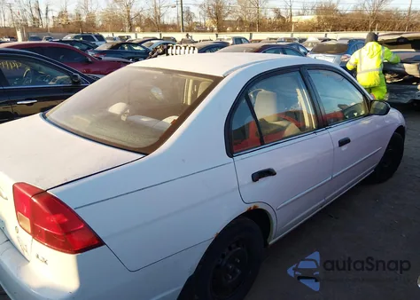 2001 Honda Civic Lx из США, поврежденный, VIN 2HGES16501H556994